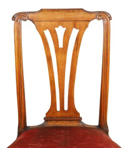 Pair Of Chinese Export Padouk Side Chairs