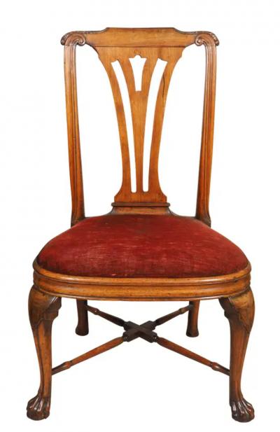 Pair Of Chinese Export Padouk Side Chairs