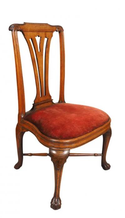 Pair Of Chinese Export Padouk Side Chairs