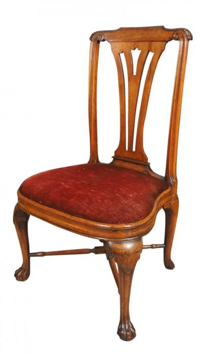 Pair Of Chinese Export Padouk Side Chairs