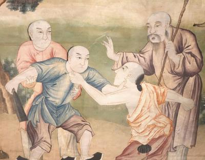 Pair Of Chinese Export Wallpaper Panels