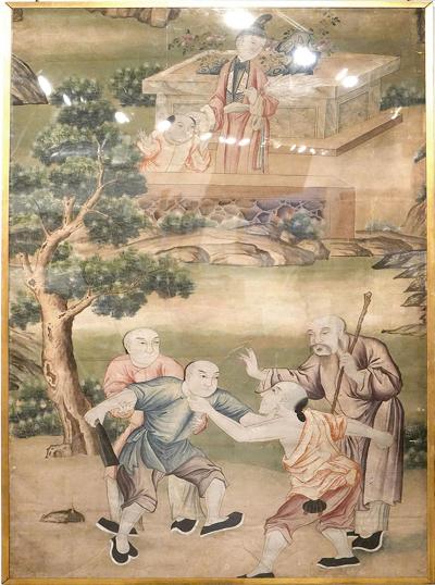 Pair Of Chinese Export Wallpaper Panels