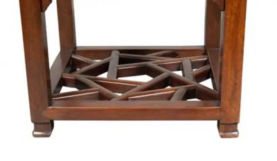 Pair Of Chinese Hungmu Wood End Tables