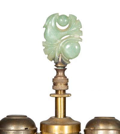 Pair Of Chinese Phoenix Bird Porcelain Table Lamps