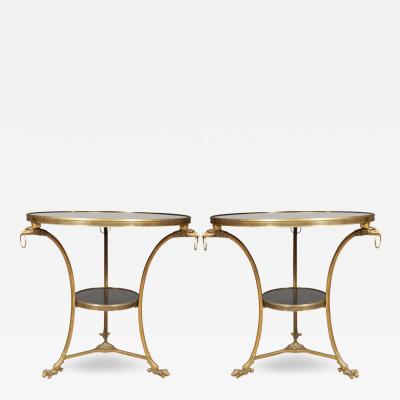 Pair Of Directoire Style Gilt Bronze Gueridon