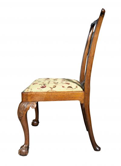 Pair Of Early George III Walnut Side Chairs