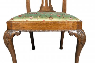 Pair Of Early George III Walnut Side Chairs