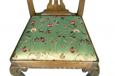 Pair Of Early George III Walnut Side Chairs