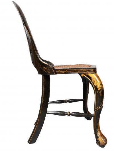 Pair Of Early Victorian Japanned Side Chairs