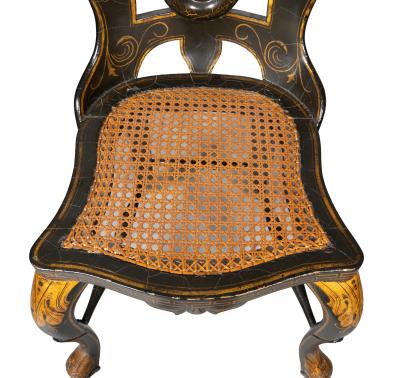 Pair Of Early Victorian Japanned Side Chairs