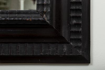 Pair Of Early XX Century Italian Baroque Style Ebonized Mirrors