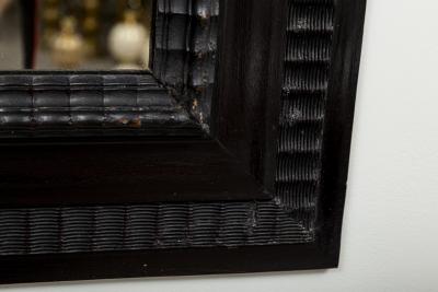 Pair Of Early XX Century Italian Baroque Style Ebonized Mirrors