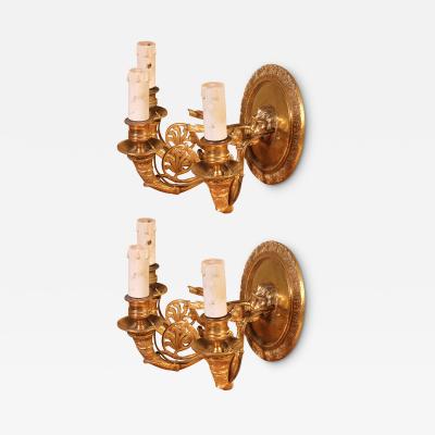 Pair Of Empire Style Wall Lights