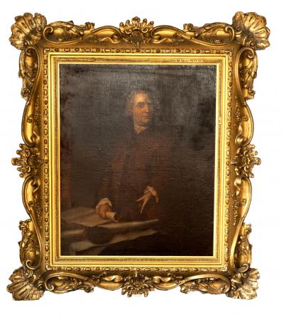 Pair Of English Oil On Canvas Portraits Of Gentleman