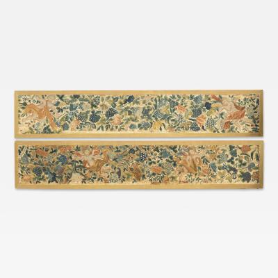 Pair Of European Needlepoint Panels
