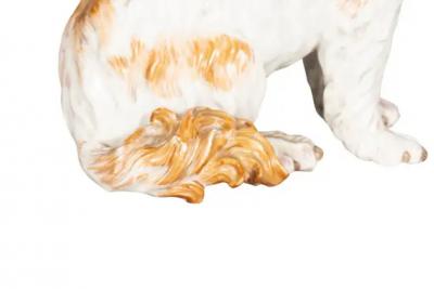 Pair Of European Porcelain Figures Of Spaniels