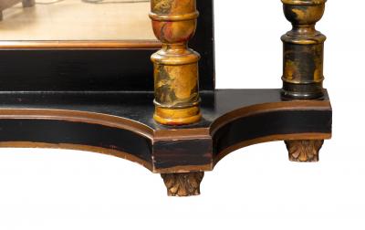 Pair Of Faux Marble Neoclassic Style Console Tables
