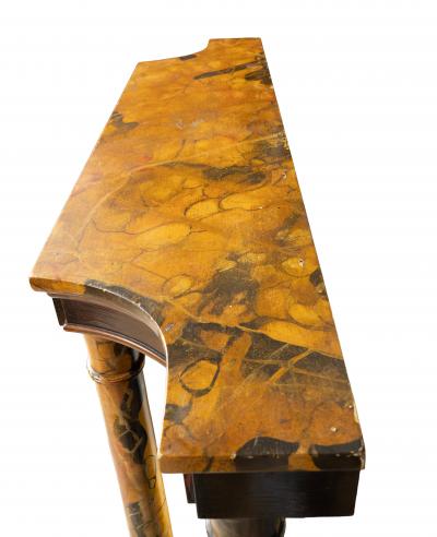 Pair Of Faux Marble Neoclassic Style Console Tables