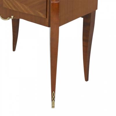 Pair Of French Art Deco 2 Drawer Commodes With Mirror Tops