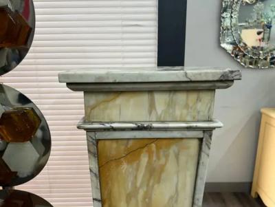 Pair Of French Art Deco Marble Pedestals
