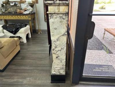 Pair Of French Art Deco Marble Pedestals