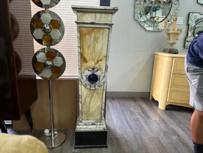 Pair Of French Art Deco Marble Pedestals