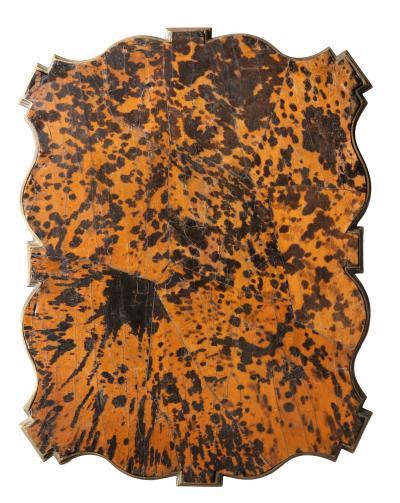 Pair Of French Moderne Bronze And Faux Tortoise End Tables