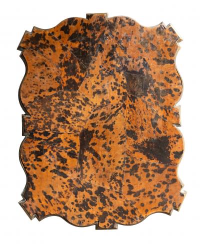 Pair Of French Moderne Bronze And Faux Tortoise End Tables