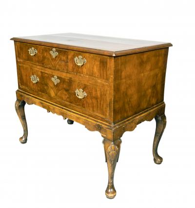 Pair Of George II Style Walnut Commodes