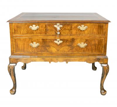Pair Of George II Style Walnut Commodes