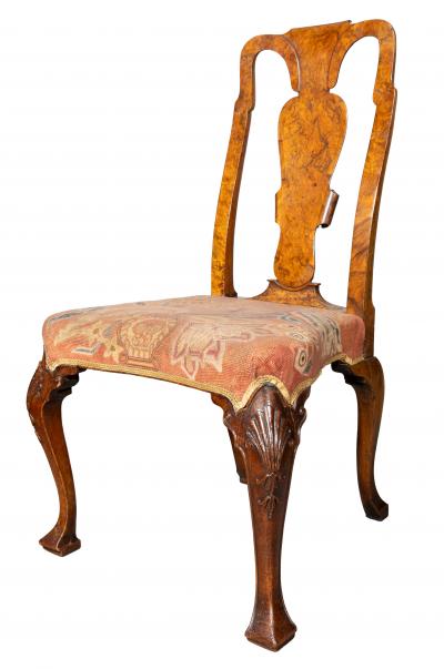 Pair Of George II Walnut Side Chairs