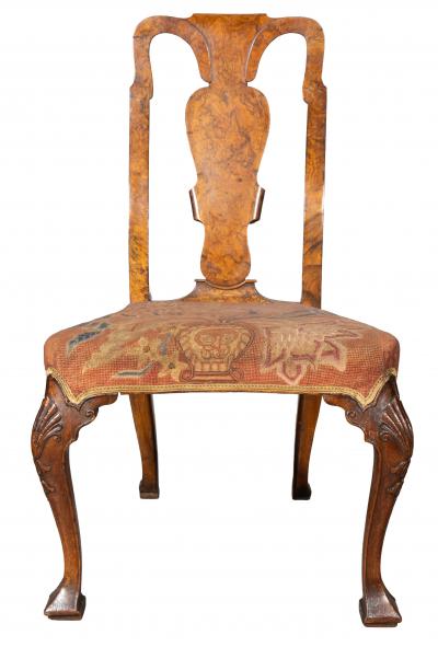 Pair Of George II Walnut Side Chairs