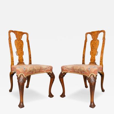 Pair Of George II Walnut Side Chairs