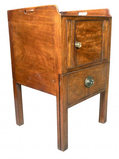 Pair Of George III Mahogany Bedside Commodes