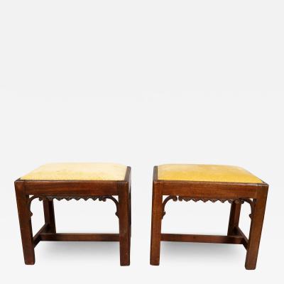 Pair Of George III Mahogany Benches