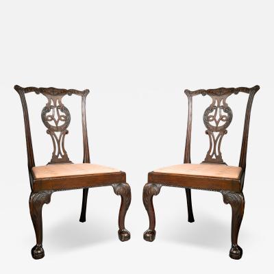 Pair Of George III Mahogany Side Chairs