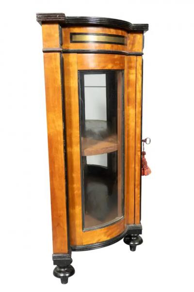 Pair Of George IV Satinwood And Ebonized Cabinets