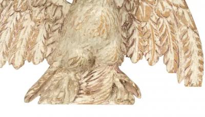 Pair Of Georgian Painted Eagles