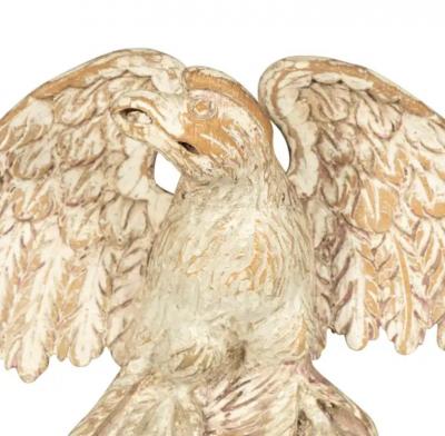 Pair Of Georgian Painted Eagles