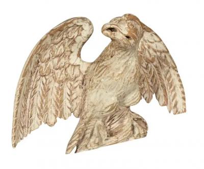 Pair Of Georgian Painted Eagles