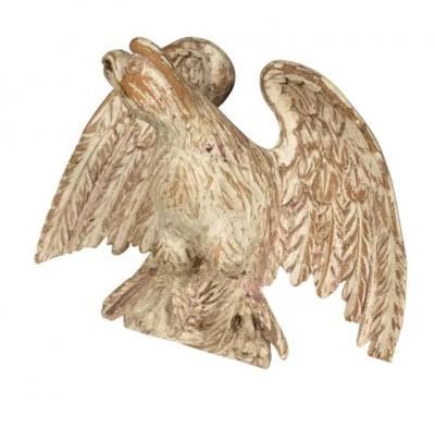 Pair Of Georgian Painted Eagles