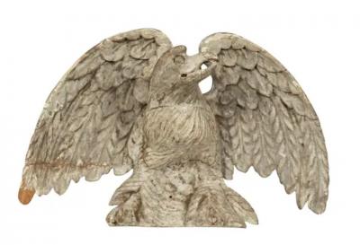 Pair Of Georgian Painted Eagles