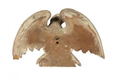 Pair Of Georgian Painted Eagles