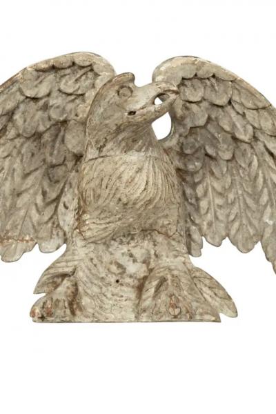 Pair Of Georgian Painted Eagles