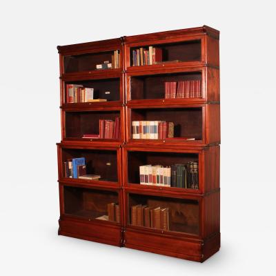 Pair Of Globe Wernicke Bookcases In Mahogany 19th Century