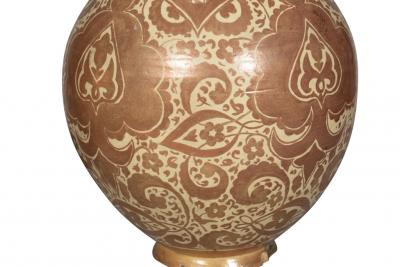 Pair Of Hispano Moresque Pottery Vases