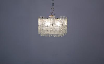 Pair Of Italian Glass Suspension 1960s