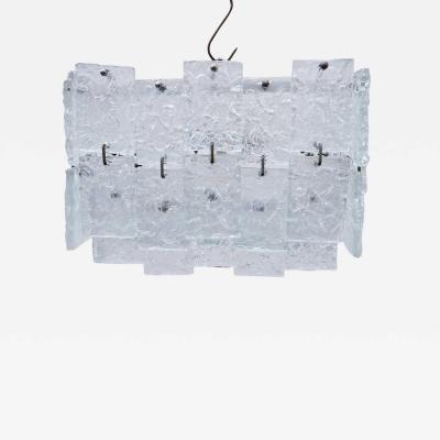 Pair Of Italian Glass Suspension 1960s