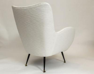 Pair Of Italian Mid Century Curving Lounge Chairs