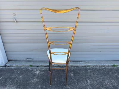 Pair Of Italian Modern Brass Chiavari Chairs